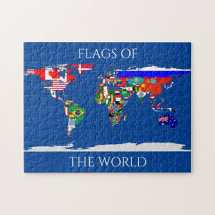 Puzzle drapeaux du monde
