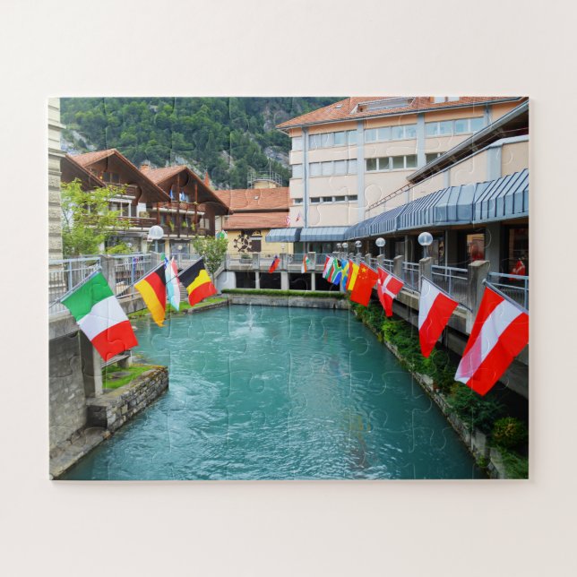 Puzzle Drapeaux en Suisse (Horizontal)