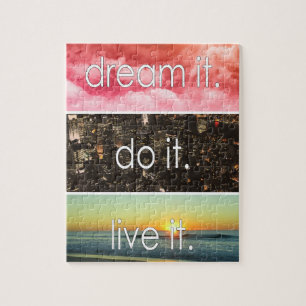 Puzzle Dream It Do It Live It Citation Motivationnelle