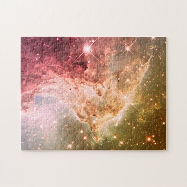 Puzzle Dreamy Rose Orange Ombre Belle Nebula (Horizontal)
