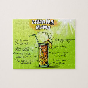 Puzzle Drink Bahama Mama - Cocktail Cadeau