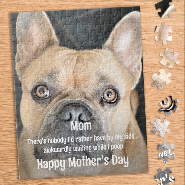 Puzzle Drôle Chien Maman Animaux - Photo de la Fête des m (Créateur téléchargé)
