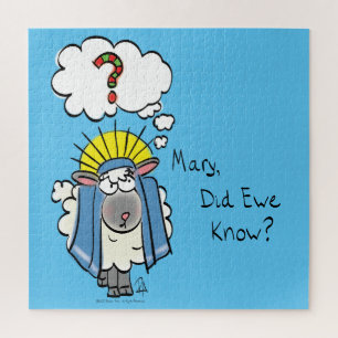 Puzzle Drôle Christian Noël mignon Mouton Dessin