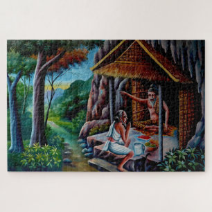 puzzle du bouddha de la méditation