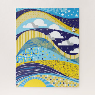 Puzzle du ciel Abstrait 16x20 pour les aveugles de