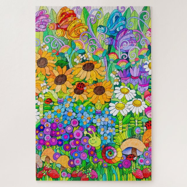 Puzzle du jardin de Ladybug (Vertical)