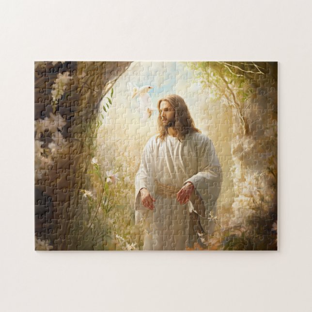 Puzzle du jardin de résurrection de Jésus (Horizontal)
