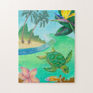 Puzzle du paradis de la tortue de mer