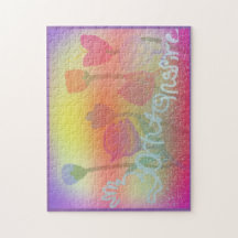 puzzle du printemps   11x14 avec la boîte-cadeau