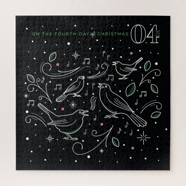 Puzzle du quatrième jour de Noël 20x20 (Vertical)