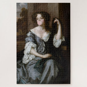 Puzzle Duchesse de Portsmouth soufflant un chewing-gum ro