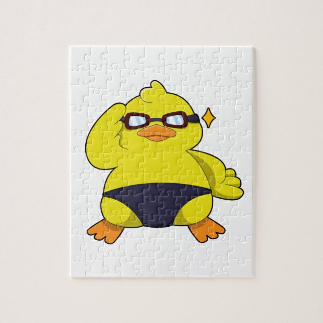 Puzzle Duck with Sung (Vertical)