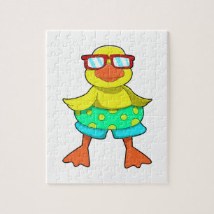 Puzzle Duck with Swim ring & Sung
