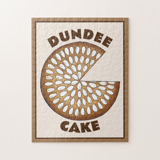 Puzzle Dundee Cake Scotland Scotland Food Fruit Cake (Vertical)