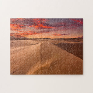 Puzzle Dunes de sable dans le désert au coucher du solei