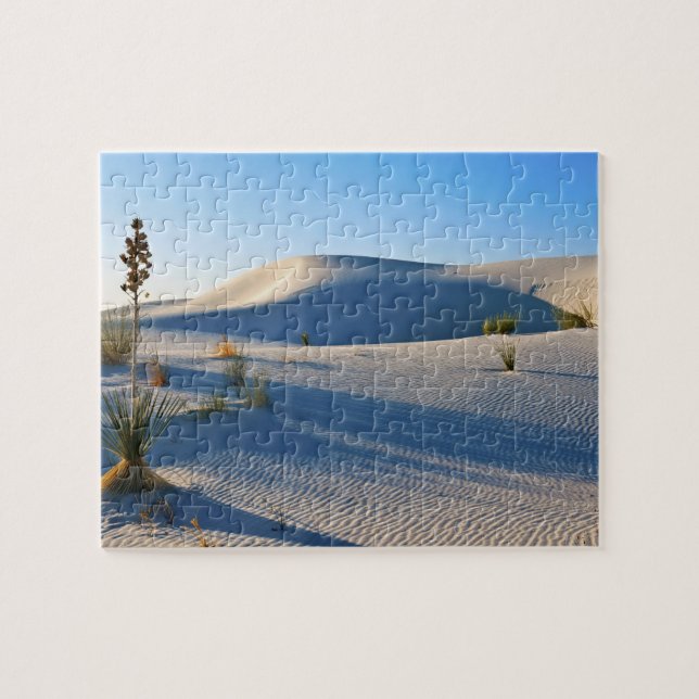 Puzzle Dunes transversales, Yucca, Lumière tôt le matin (Horizontal)