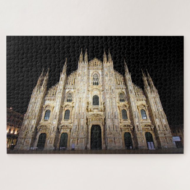 Puzzle Duomo di Milano à la nuit - 20x30 - 1014 pcs. (Horizontal)