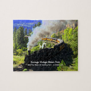 Puzzle Durango Vintage Steam Train - Ajouter un nom
