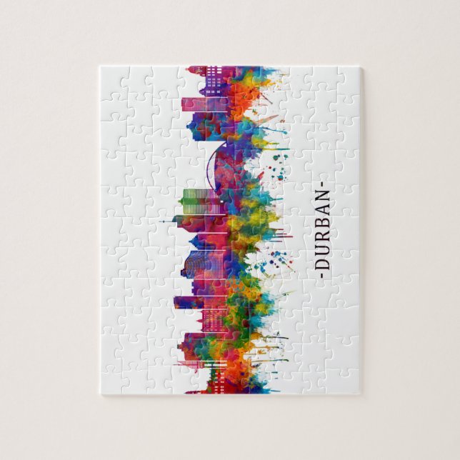 Puzzle Durban Afrique du Sud Skyline (Vertical)