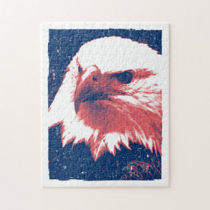 Puzzle Eagle chauve grunge frais