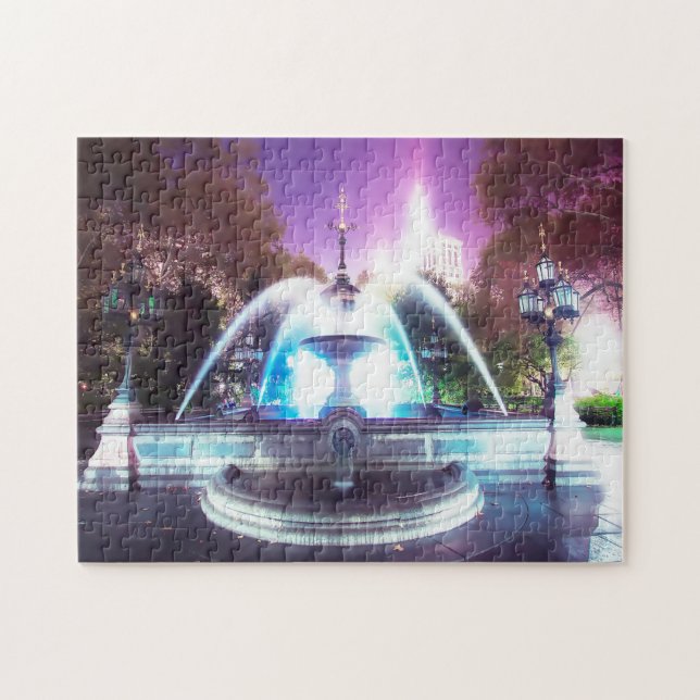 Puzzle Eau Fontaines Hôtel de Ville New York (Horizontal)