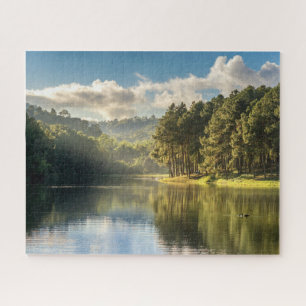Puzzle Eau Pang Oung Lake & Pine Forest Thaïlande