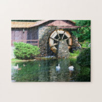 Eau Roue Canard Étang Seurat Photo Peinture