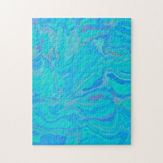 Puzzle Eau turquoise Abstraite (Vertical)