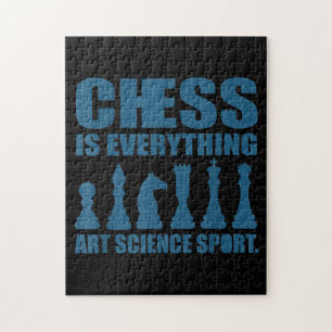 Puzzle Échecs Est Art Science Sports Cadeaux Femmes Homme