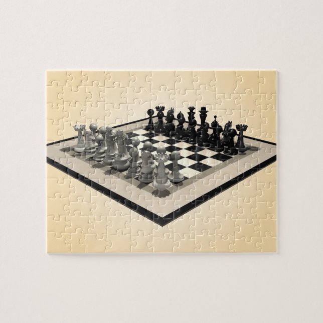 Puzzle : Échecs et pièces d'échecs (Horizontal)