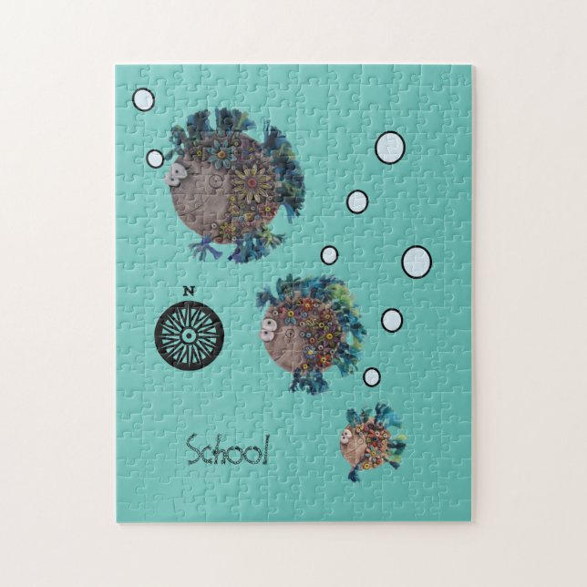Puzzle - École de poissons (Vertical)