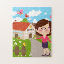 École et enseignant Jardin de fleurs sur le toit r