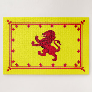 Puzzle Ecosse rouge Rampant Lion drapeau/bouclier /1014 p