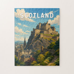 Puzzle Écosse Royaume-Uni Illustration Voyage Art