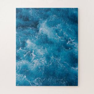 Puzzle Écrasement des vagues de l'océan bleu