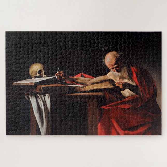 Puzzle Écriture de Saint Jérôme (1605-1606) par Caravaggi (Horizontal)