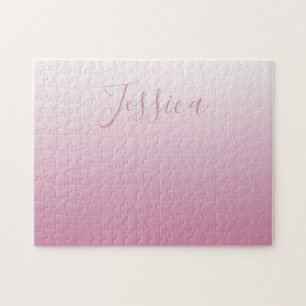 Puzzle Écriture élégante & ombre rose (toute couleur) mod