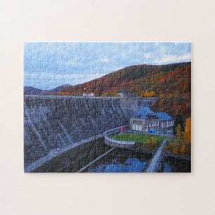 Puzzle Edersee Staumauer im Herbst