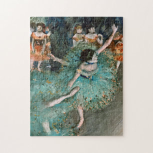 Puzzle Edgar Degas - Danseuse Qui Balaye. Danseur En Vert