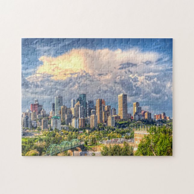 Puzzle Edmonton City Canada. (Horizontal)