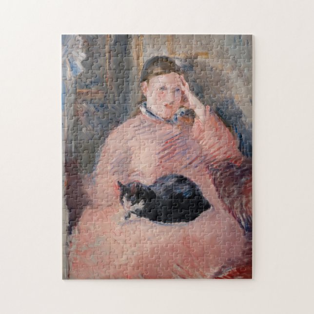 Puzzle Edouard Manet - Femme avec chat (Vertical)