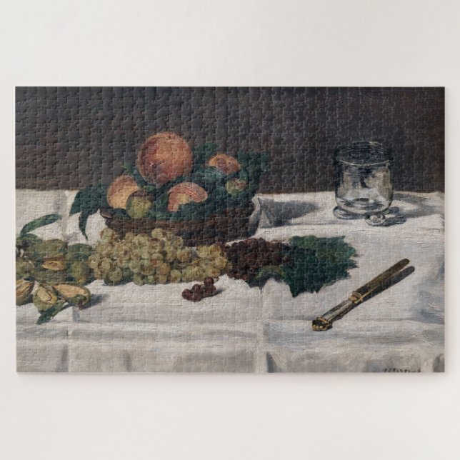 Puzzle Edouard Manet - Nature morte, fruits sur une table (Horizontal)