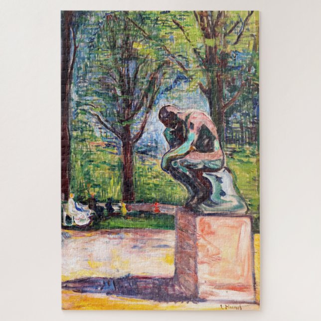 Puzzle Edvard Munch - Le penseur de Rodin (Vertical)