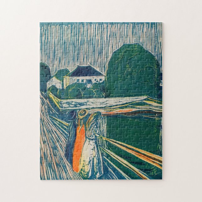 Puzzle Edvard Munch - Les filles sur le pont, Lithographe (Vertical)
