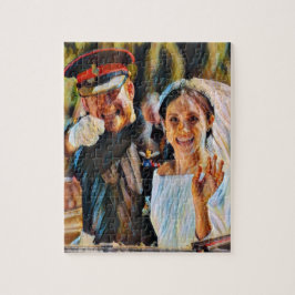 Puzzle Effet de peinture mariage Harry & Meghan