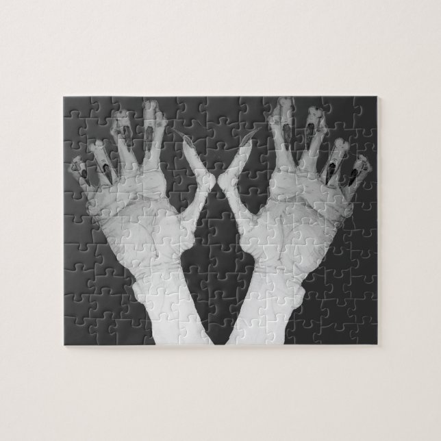 Puzzle Effrayant monstre effrayé mains (Horizontal)