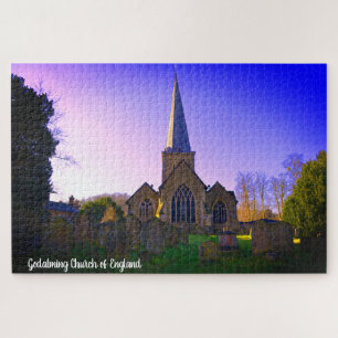 Puzzle Église De Godalming D'Angleterre Le Matin