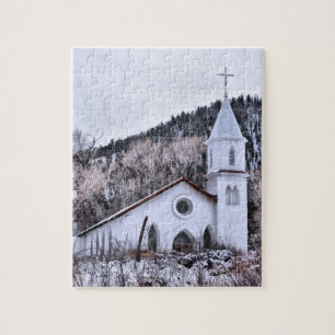 Puzzle Église de Little Mountain Town - 8x10 - 110 pcs