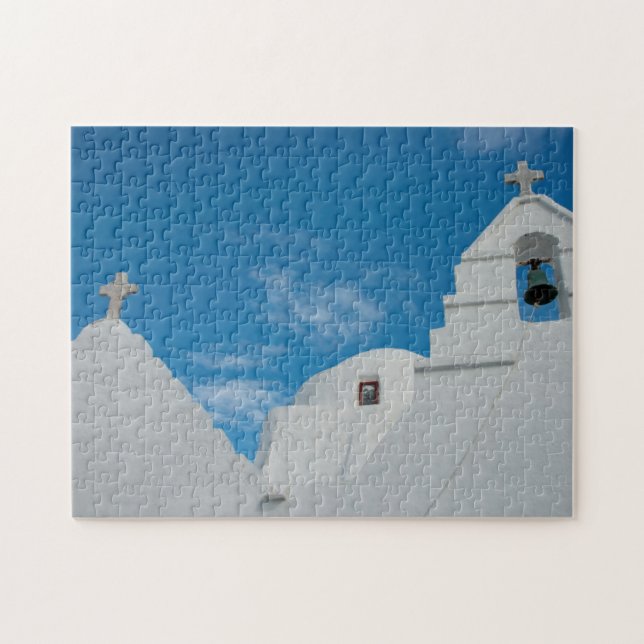 Puzzle Église typique blanchie à la chaux (Horizontal)