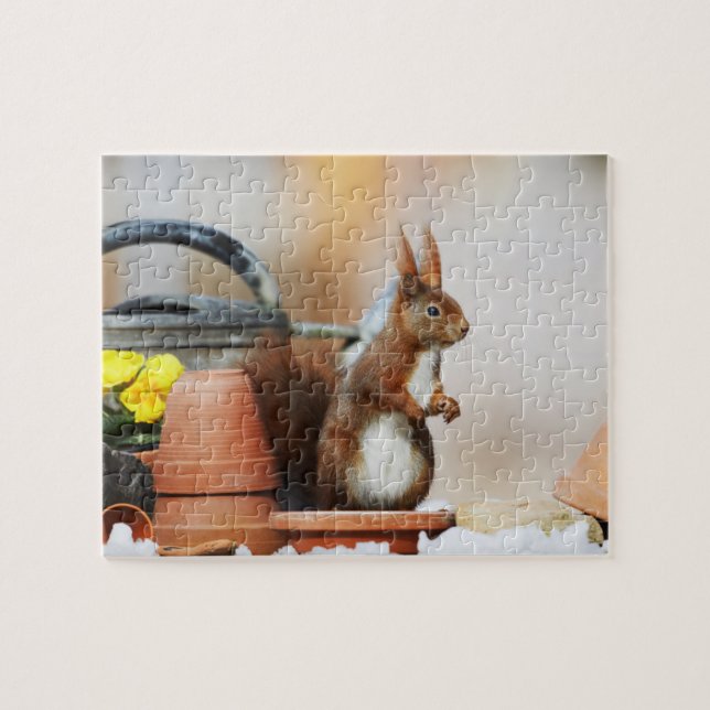 Puzzle-Eichhörnchen-Puzzle (Horizontal)